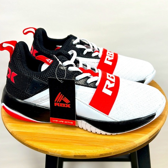 RBX. Red,black and white sneakers size 9.5 brand new without a tag - Picture 4 of 11